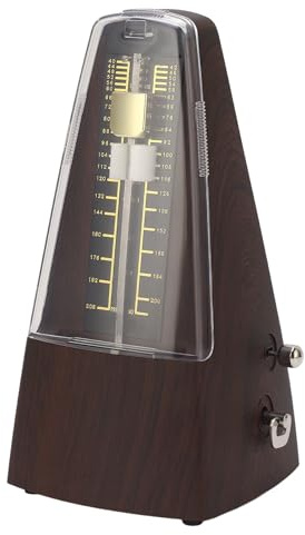 WALFRONT Förbättrad övning, Precision 40-208 Bpm Mekanisk Metronom med Hög Noggrannhet, Timer för Piano Violin Gitarr bastrummor. Robust Design för Musiker
