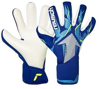 Reusch Guanti da portiere per bambini e ragazzi, con presa forte, vestibilità aderente e tenuta, traspiranti, per allenamento e gioco, erba naturale, taglia 4-7, Fastgrip Advance Junior