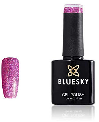 Bluesky Gel Nail Polish, Happily Ever After Ch10, Glitter, Lilac, Purple, Long Lasting, Chip Resistant, 10 ml (Requires Curing Under UV LED Lamp)