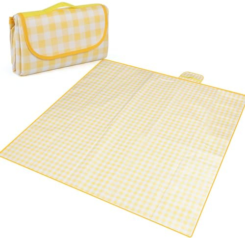 80 x 80 Coperta da picnic per esterni, tappetino da spiaggia extra grande compatto, coperta impermeabile e a prova di sabbia extra large, coperta portatile e leggera per erba, spiaggia, viaggi