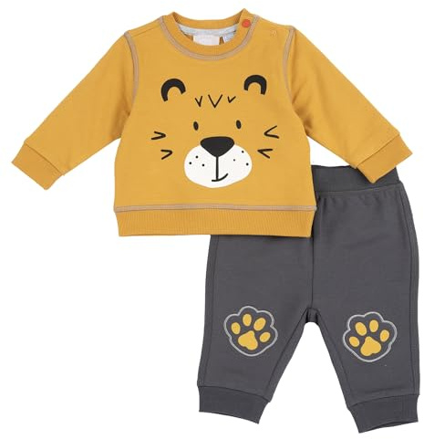 Chicco Completo Due Pezzi: Felpa E Pantaloni, T-shirt Bimbo 0-24, Ocra, 2 anni