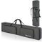IBVIVIC Custodia per tastiera a 88 tasti, 138 x 36 x 17 cm, resistente agli strappi e all'acqua, imbottitura in schiuma spessa 10 mm, Gig Bag 600D Oxford, grigio