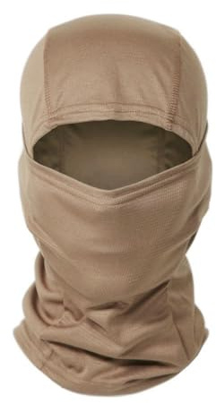 SHSHbuy Cagoule Balaclava,Polyvalent Respirant Masque Complet Coupe-Vent Balaclavas Cagoule Masque de Ski,Protection UV pour la Course à Pied en Plein air Moto Cyclisme Sports(Kaki)