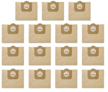 PYQMZTRV Piezas de Bolsa de Polvo for aspiradora, compatibles con KARCHER WD3 Premium WD3 959-130 RB88 RU100 RU101 A2204 A2656, repuestos(Color:15PCS)