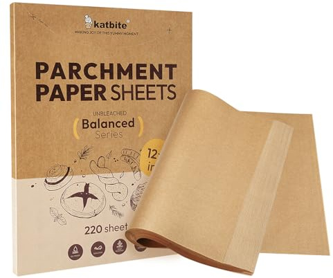Katbite 220 fogli di carta da forno Balanced Series
