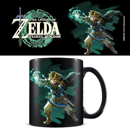 The Legend of Zelda: Tears of The Kingdom Sacred Power Link Mug (One Size) (Black)