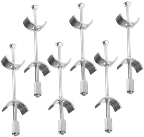 Amosfun 6pezzi Giunto Per Piano Lavoro in Zincato Connettore Per Per Mobili Fissaggio Per Piani Lavoro