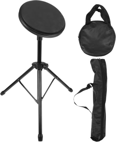 FRCOLOR Pad de Batería de 8 Pulgadas y Estructura de Hierro Superficie de Goma para Practicar Adecuado para Bateristas Principiantes en Espacios Públicos y Presentaciones