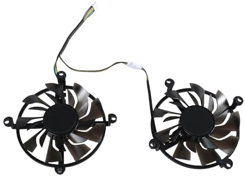 Dcfbkl 2 ventiladores VGA de 86 mm para GTX1060 GTX960 GTX950, ventilador de refrigeración de tarjeta gráfica, 4 pines, 12 V
