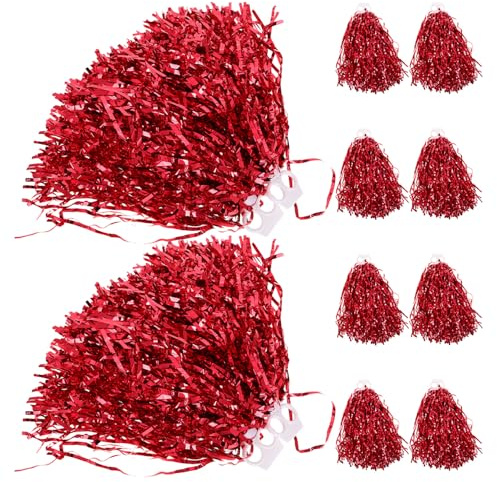 NOLITOY 12 pièces Lot de Pompons de Cheerleading Colorés Légers et Portables pour Sports Gymnastique et Spectacles Scolaires Accessoires de Danse Polyvalents pour Événements et Festivals