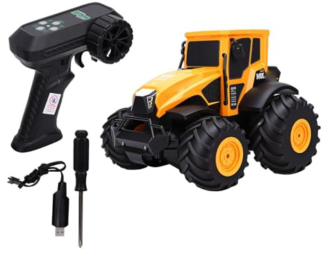 SIXRUN Tracteur Télécommandé Jouet, Camion RC Enfants Véhicule Tout Terrain Électrique 2.4 GHz avec Conception Étanche IPX7 pour Garçons de 6 à 12 Ans