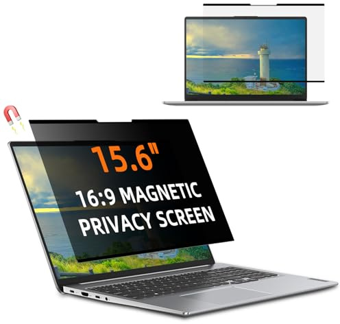 ToVioc Filtro de Privacidad Magnético para Portátil 15,6 Pulgadas 16:9