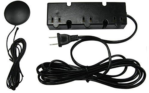 Ironsmith Lighting Products 3 Level Touch Dimmer with 3 Plug In Receptacles for 200W Max, 120V Input, Touch Dimmer Switch for Light Fixture, Dimming Lamp Support - Black