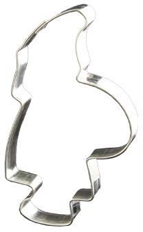 LARES Ausstecher/Ausstechform Nikolaus - für Kekse, Plätzchen, Lebkuchen & Co - Größe: 12cm, Höhe: 1,7cm - Made in Germany