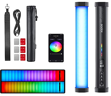 Godox TL30 RGB Tube Light LED Light 8W 2700K-6500K Built-in Lithium Battery Smartphone APP Control (Single Lamp)