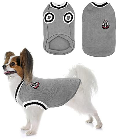 Hundepullover Winter Hundemäntel Hundekleidung Weich Warmer Hunde Pullover Hund Katzen Gestrickt Haustier Kostüm Jacke Weste Outfit für Kaltes Wetter Kleine Mittlere Große Hunde Welpen Innen Außen (L)