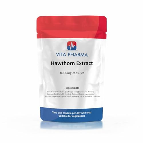 VITA PHARMA Hawthorn Extract 8000mg 365 Capsules