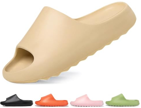 Jesindr Cozy Slides Uomo Donna Ciabatte da Bagno Antiscivolo Morbide Nuvole Schlappi Scarpe Nuvolose Unisex Gomma Cloud Slippers Estate Beach Slide Sandali