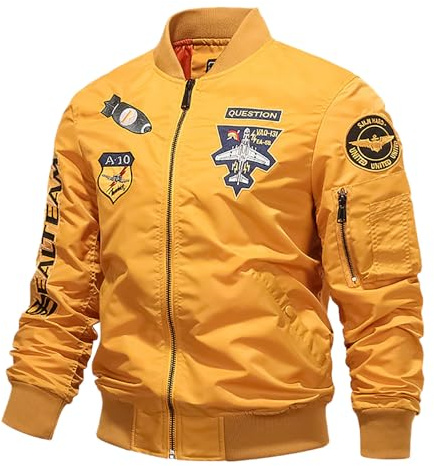 Giubbotto Uomo Primavera, Bomber Uomo, Giacca da Baseball Casual Giacca College Senza Cappuccio Jacket Cappotto Unisex Varsity Giacca Leggera da Uomo Giacca Casual Uomo Comodo Varsity Giubbotto