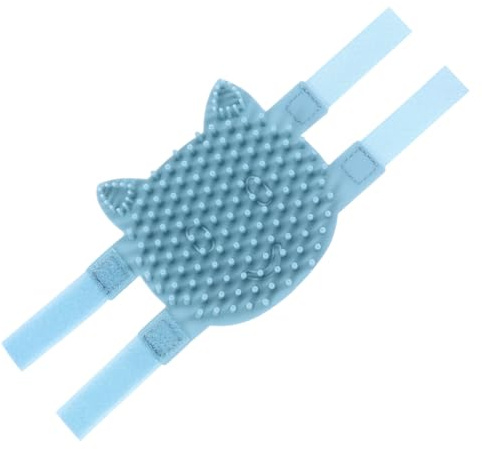 Veemoon Spazzola Angolare Accessori Loop e Hook Inclusi Massaggio Delicato per Gatti in Silicone e Aumento della Circolazione Sanguigna, per Angoli e Gambe del Tavolo