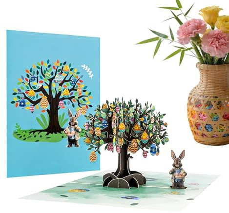 Generisch Biglietto di Pasqua 3D, con di Pasqua e come ricordo, per Pasqua, per insegnanti, amici, famiglia, partner, mamma, papà