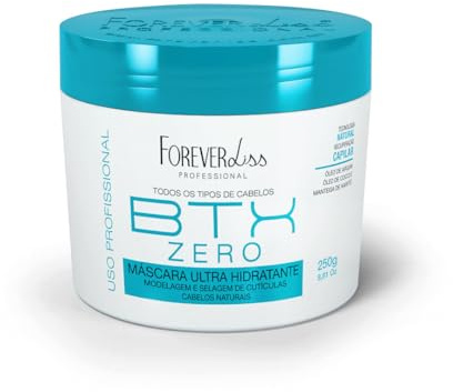 Forever Liss Professional «BTOX Orgânico» Crema alisadora para el cabello, alisado perfecto y natural, con aceite de argán, coco y manteca de karité, 250 g