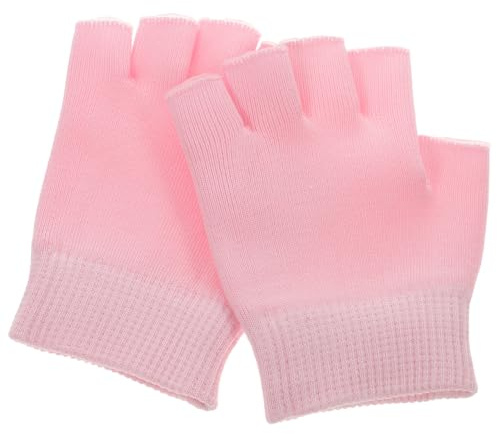 HEALLILY Guantes hidratantes de manos de gel para tratamiento de manos secas, guantes de humedad para la noche, guantes de spa de algodón con gel hidratante