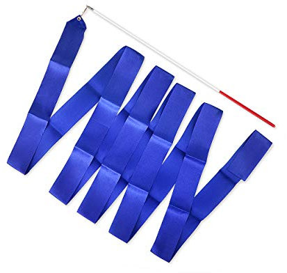 SCSpecial Tanzbänder mit Zauberstäben 4m Rhythmische Sportgymnastik Band Rhythmic Gymnastics Ribbon Dance Streamer für Kinder Baton Twirling