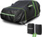 NEVERLAND Funda Coche, PEVA+Algodón Vellón Fundas Coche Exterior Universal SUV Cubierta Impermeable, con Cremallera y Banda Reflectante para Frio, XL 510x200x180CM