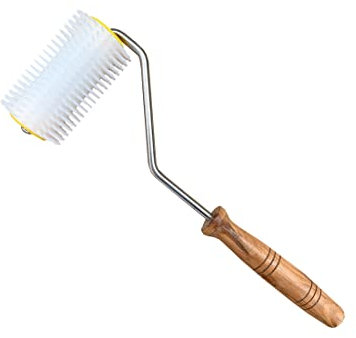 Entdeckelungswalze mit Holzgriff zum entdeckeln von Waben Honig Imkerei