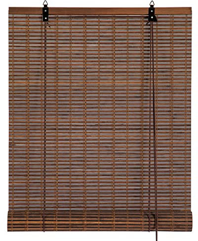 Cy.curtain bright Bambusrollo für den Innenbereich, Bambusrollo, für Türen und Fenster, Bambusvorhang für Balkon, 90 x 180 cm