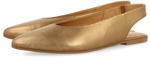 GIOSEPPO Bailarinas DESTALONADAS DE Piel Color Bronce para Mujer