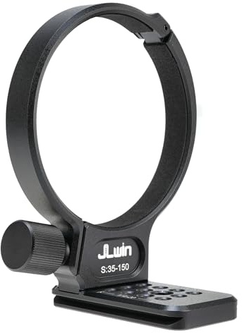 FocusFoto Metal Tripod Collar Mount Ring 86mm for Samyang 35-150mm F2-2.8 Lens, Bottom with 1/4 & 3/8 Thread Screw Mount Dovetail Groove Quick-Release Plate for Acra-Swiss Tripod