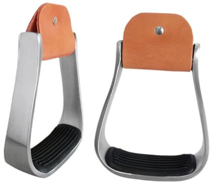 perfk 2 Stück Western-Steigbügel, REIT-Steigbügel, Trainingsgerät, Pferdesattel-Steigbügel für Outdoor-Aktivitäten, Sattelzubehör