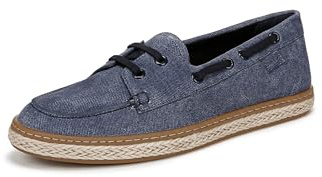 Vionic Women's Bay Moccasin | Dark Denim | Slip-On Shoes | VIO Motion Arch Support & Plantar Fasciitis Relief | Cushioned Everyday Flat Shoes | UK 10