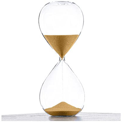 JLWM Clessidra Colorato Timer A Clessidra per Casa Soggiorno Ufficio Timers di Sabbia Orologio A Sabbia attività A Tempo Festival Compleanno I Regali-d'oro-5 Mins