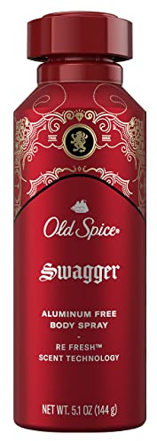 Old Spice Old Spice Aluminum Free Body Spray for Men, Swagger, 5.1 oz, 5.1 ounce