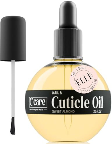 Sweet Almond Cuticle Revitalizing Oil 2.5 oz - Moisturizes and Strengthens Nails and Cuticles - Soothing and Nourishing - Paraben and Cruelty Free with Natural Ingredients - Dropper & Brush included