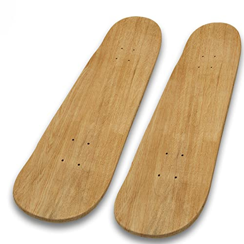 Vigorange 2 Packs 31x 8 Blank Skateboard Decks,Natural,7-Layer Maple Double Tail Plain Skateboard, Great for Replacement,Art Painting and Home Decor