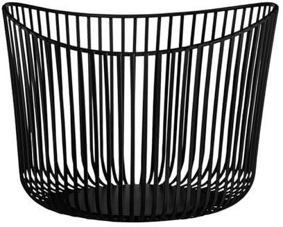 blomus Aufbewahrungskorb -MODO- | Schwarz | 32L x 32B x 23H cm | Gitterkorb | Dekokorb aus Stahl