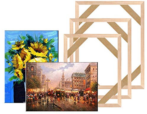 Wooden photo frame DIY Wooden Canvas Frame For Oil Painting Canvas Print Painting Frames Gallery Canvas Stretcher Bar Decoration For Home (Color : 40x60cm)