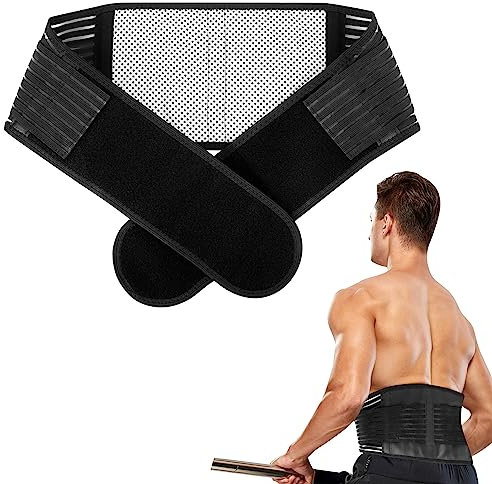 Back Support Belt for Men and Women Lumbar Support Lower Back Belt Brace ,Dual Adjustable Straps and Breathable Mesh Panels for Intant Pain Relief from Sciatica, Hernated Disc, Scoliosis - Large