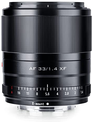 VILTROX 33mm F1.4 STM XF Lens - Auto Focus Fixed Focus APS-C Portrait Lens, Compact Large Aperture for Fujifilm Fuji 33mm X-Mount Mirrorless Camera X-T3, X-H1, X20, X-T30, X-T20, X-T100, X-Pro2