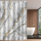Lerores Duschvorhang 180x180cm Marmor, Beschwerter Saum Antischimmel Textil, Wasserabweisend, Waschbar Polyester Badevorhänge mit 12 Ösen und Duschvorhangringe für Badezimmer, Badewanne