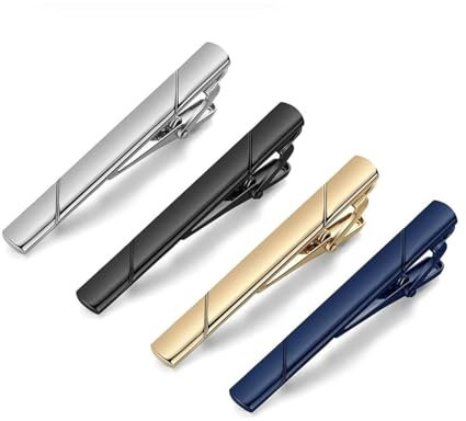 4 Stück Krawattennadel,Krawattenklammer für Herren,Klassische Krawattenklammern,Krawatte Klammer,Herren Krawattennadel,klassischer Business-Stil,für Valentinstag,JubiläUm,Party,Meeting,Verabredung