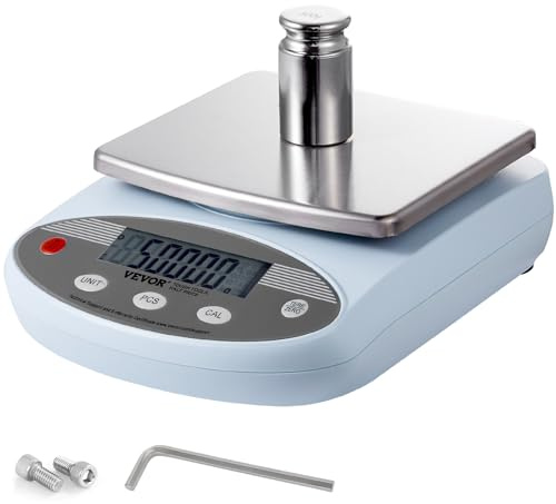 VEVOR Balance Analytique Numérique 3000 g x 0,01 g, Balance de Laboratoire de Haute Précision avec 13 Unités de Conversion, Balance Électronique de Laboratoire Scientifique, Affichage LCD, pour Bijoux