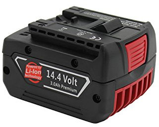 KINSUN Batterie de Rechange Li-ION 14,4 V 3,0 Ah pour perceuse sans Fil Outillage électroportatif BAT607, BAT614, GSR 1440-LI, GDS 14,4 V-Lin, 2 607 336 318, 2 607 336 607, 2 607 336 740