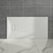 Aquariss White Rectangular Shower Tray Slate Effect SMC Slip-Resistant Shower Base for Bathroom Enclosures 1500x800mm with Waste