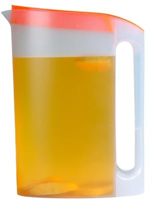 per acqua con coperchio e manici, caraffa per acqua da 2200 ml, per tè freddo, per bevande fatte in casa, tè freddo, latte, caffè/vino