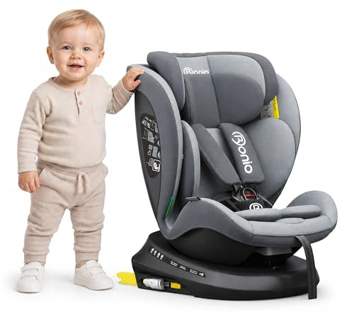 Bonio I-Size 360 Girevole Seggiolino Auto con ISOFIX, 40-150cm